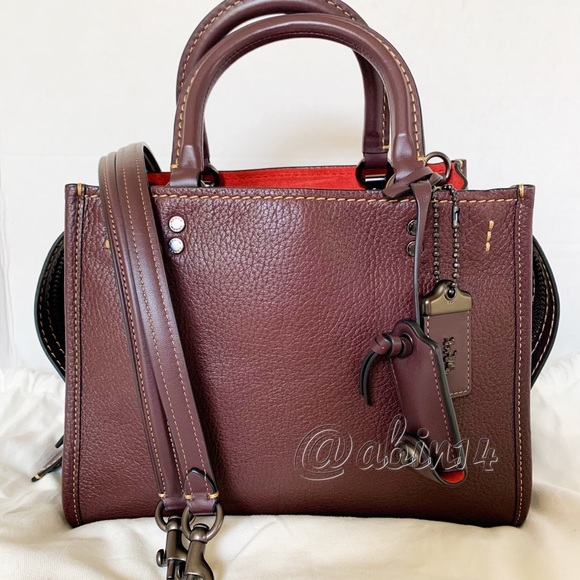 Coach Handbags - Coach Rogue 25 Oxblood Leather Satchel